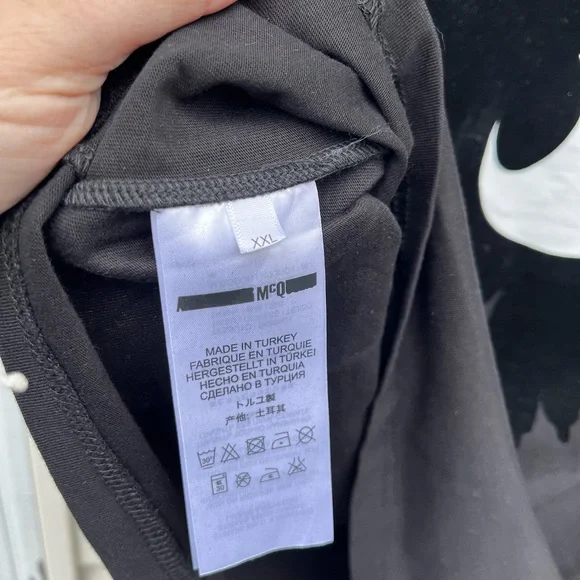 ALEXANDER MCQUEEN MEN’S/LADIES BLACK EYES T SHIRT-XXL - Picture 3 of 7